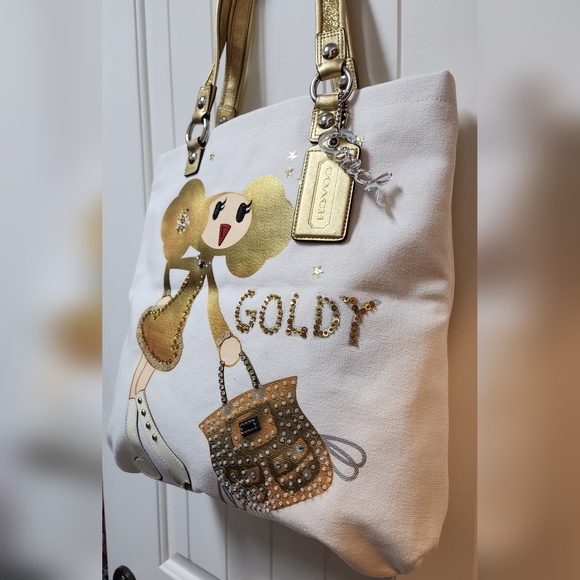 COACH Goldy Tote from The Poppy Line RARE/COLLECTORS ITEM NEW - Picture 2 of 15